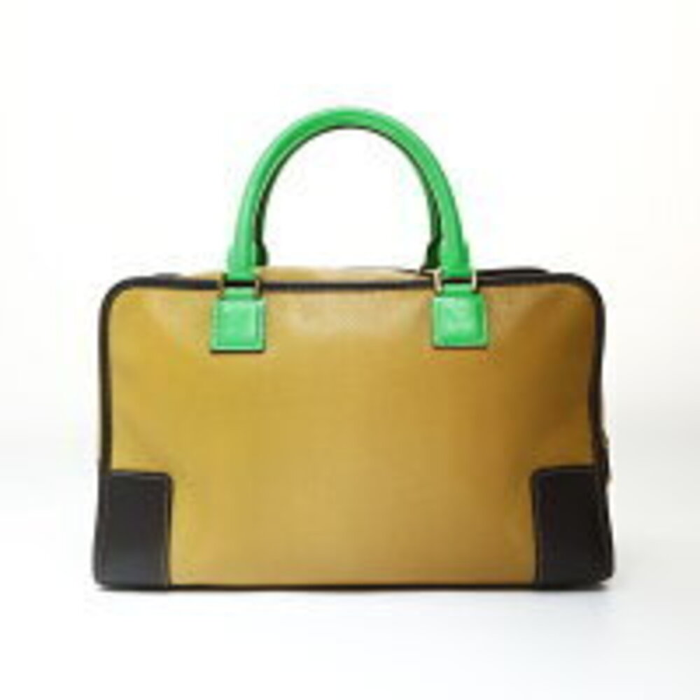 LOEWE Oro Amazona Anagram Handbag Brown - Picture 3 of 13